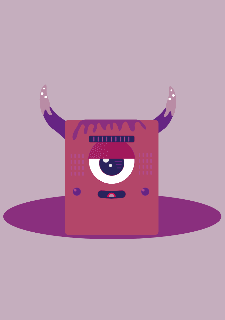880x1249 Vector Monster Animation On Behance