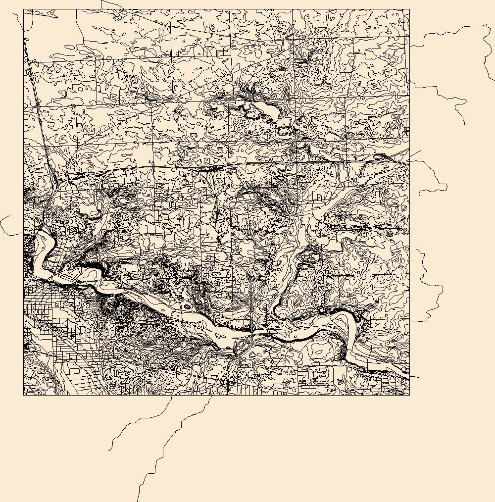 1000x1014 Usgs Topo Map Vector Data
