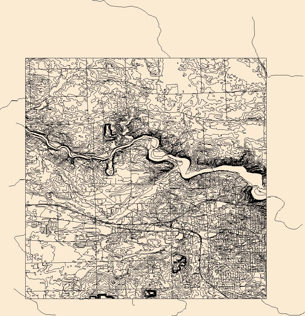 1000x1036 Usgs Topo Map Vector Data