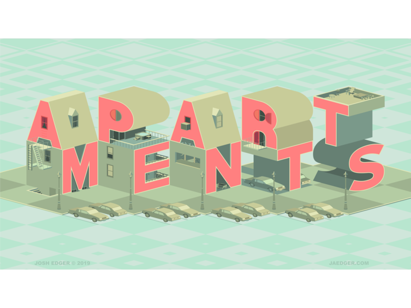 800x600 Apartmentstypography Art Vector Logo