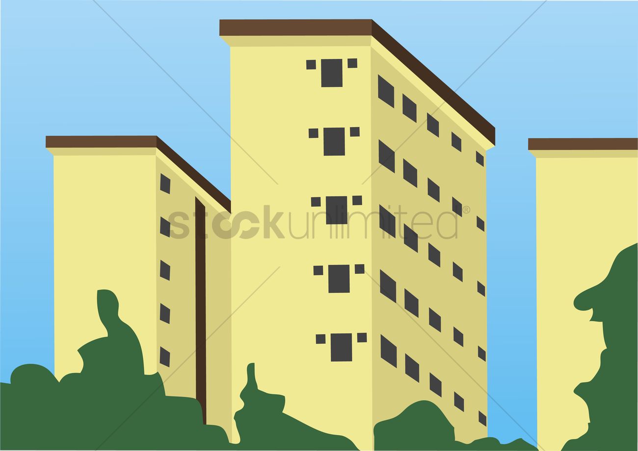 1300x920 Free Vector Of Apartments Vector Image