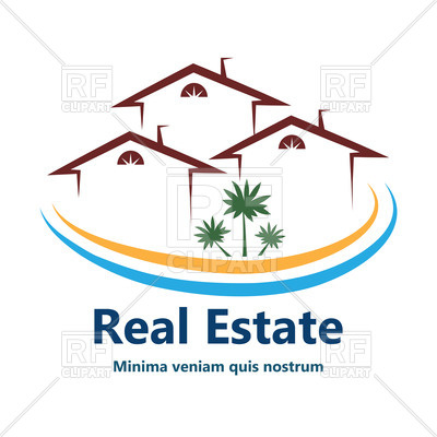 400x400 Outline Of House Or Apartments Icon For Real Estate Vector Image