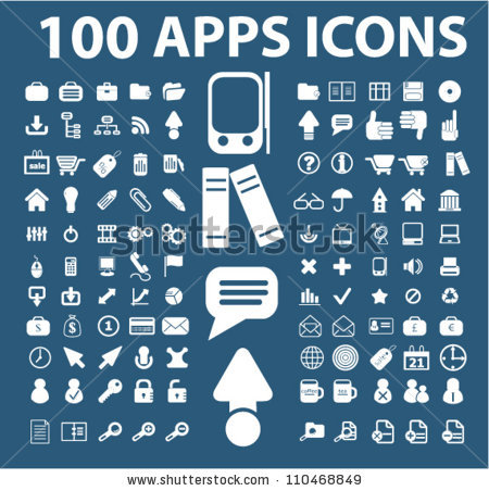 450x452 Mobile Apps Icon Vector