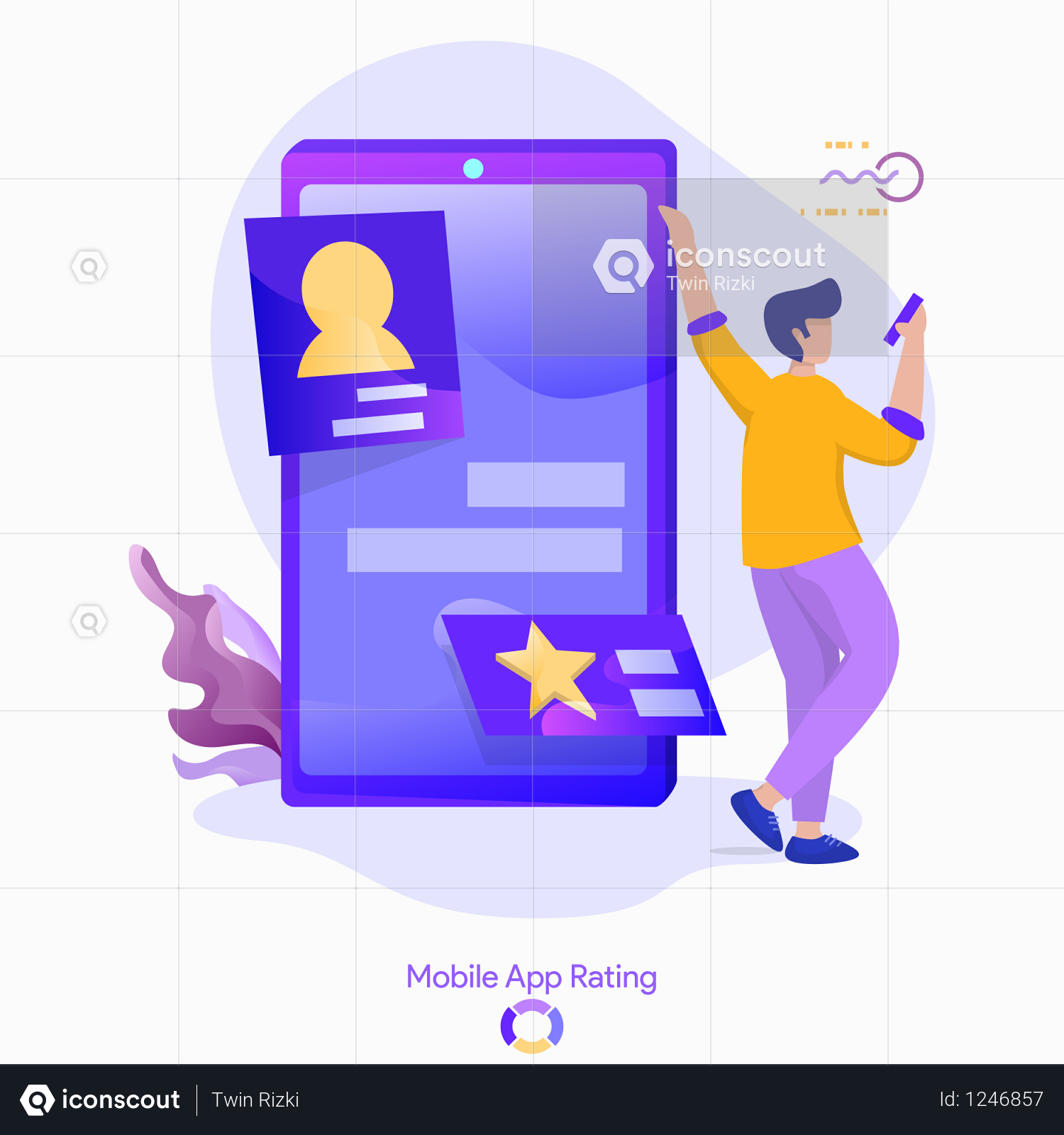 1500x1600 Premium Vector Illustration Mobile App Rating Illustration Download