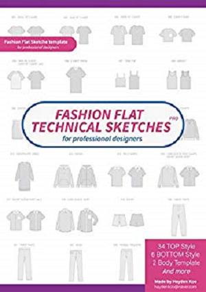 300x425 Download Fashion Flat Technical Drawing Adobe Illustrator Design