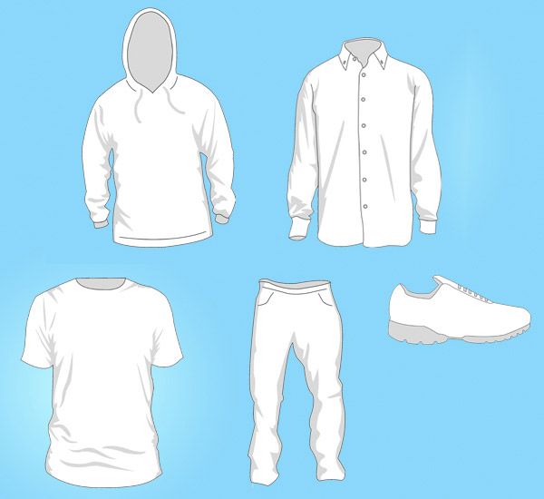600x550 Free Vector Clothing Templates Graphic Design In Clothing