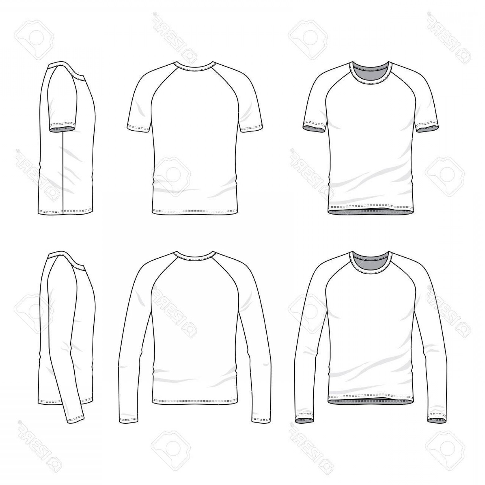 1560x1560 Photostock Illustration Vector Templates Of Clothing Set Front