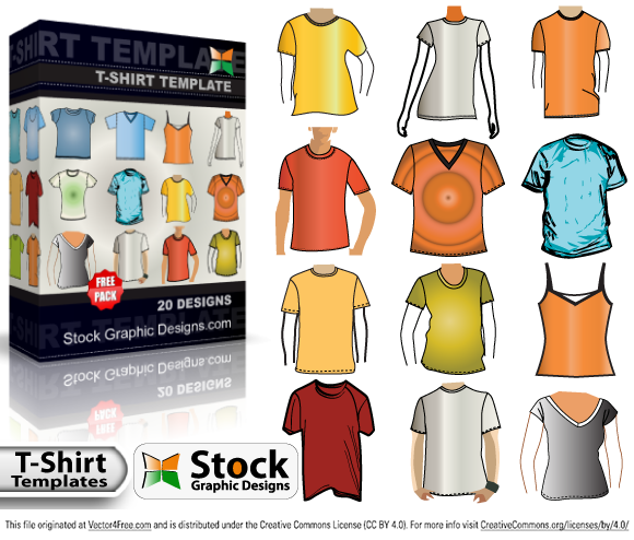 580x494 T Shirt Template Free Vector Pack Free Vectors Ui Download