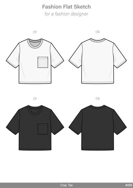 432x612 Vector Apparel Templates And Fashion Flat Sketches Shirt