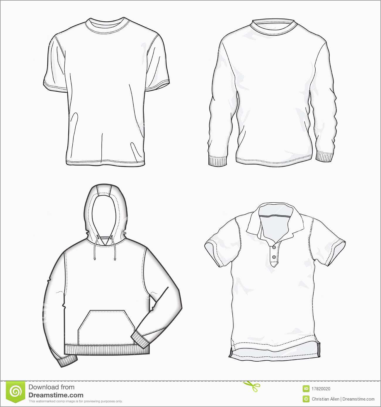 Vector Apparel Templates at Collection of Vector