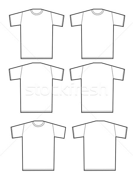 450x600 Apparel Shirts Template T Shirt Templates Vector Illustration