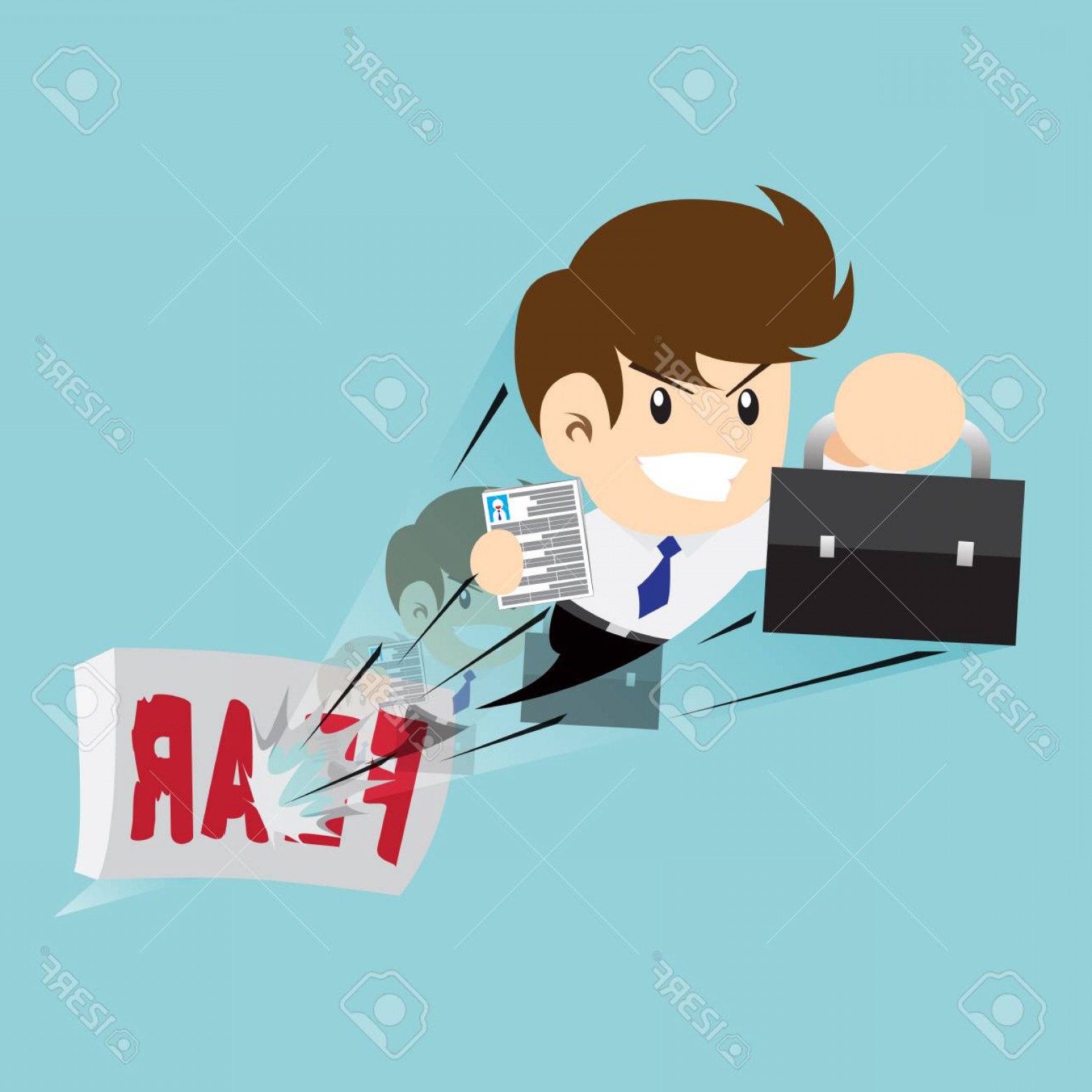 1560x1560 Photostock Vector Winning The Fear Of Apply Job Vector