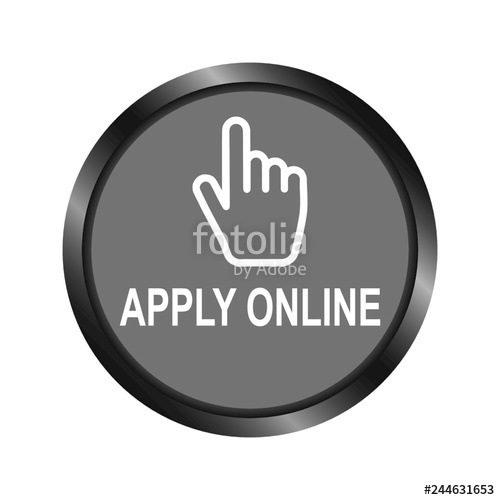 500x500 Vector Illustration Of Web Button For Online Application Apply