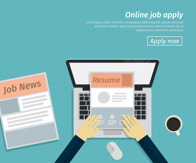 626x521 Flat Design Of Online Job Apply Vector Premium Download