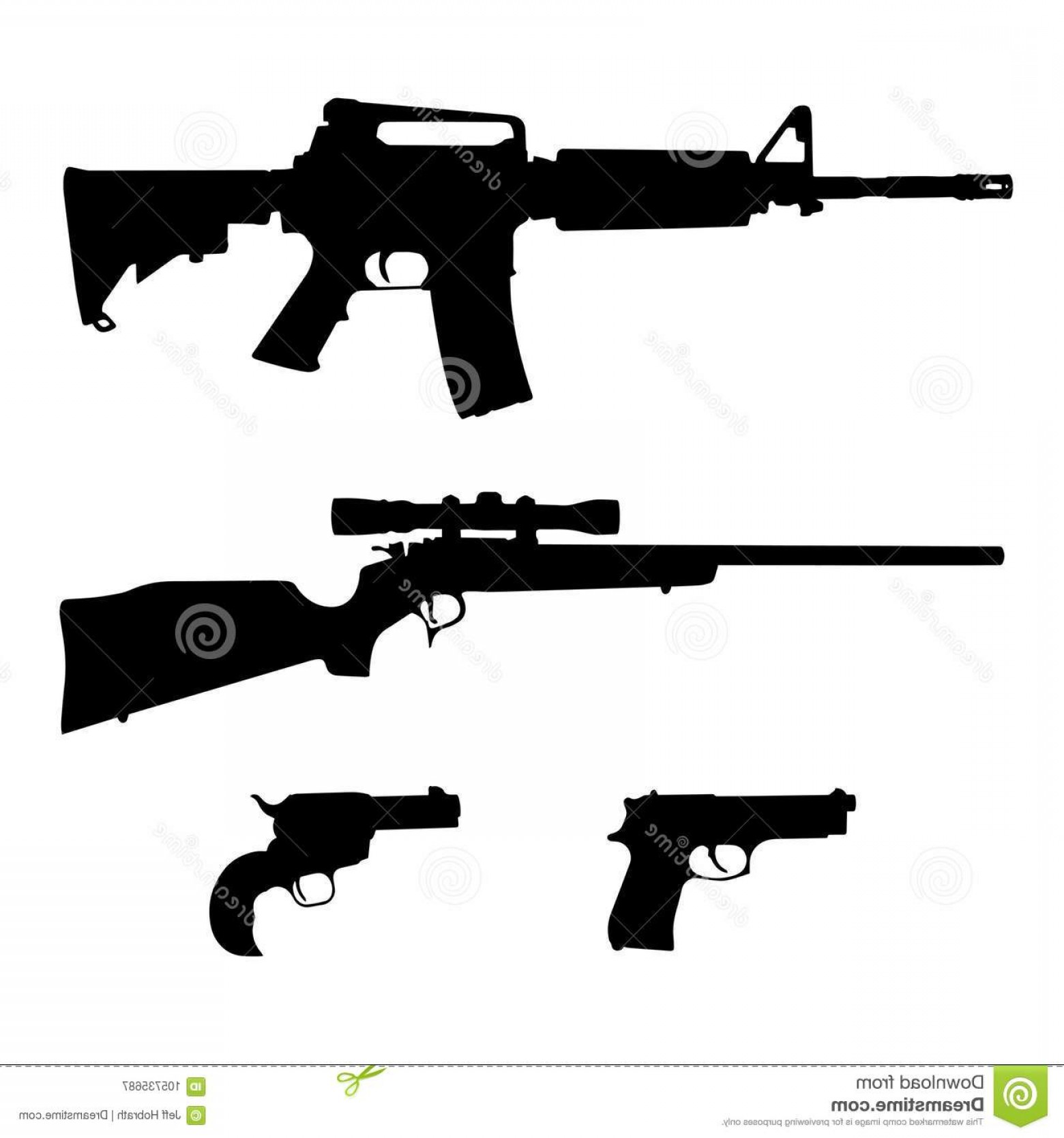 Isolated Ar Style Semi Automatic Rifle Bolt Action Pistol Revolver 1560x1668 Isolated Ar Style Semi Automatic Rifle Bolt Action Pistol Revolver