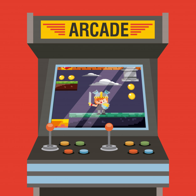 Arcade Video Game Machine Vector Premium Download 626x624 Arcade Video Game Machine Vector Premium Download