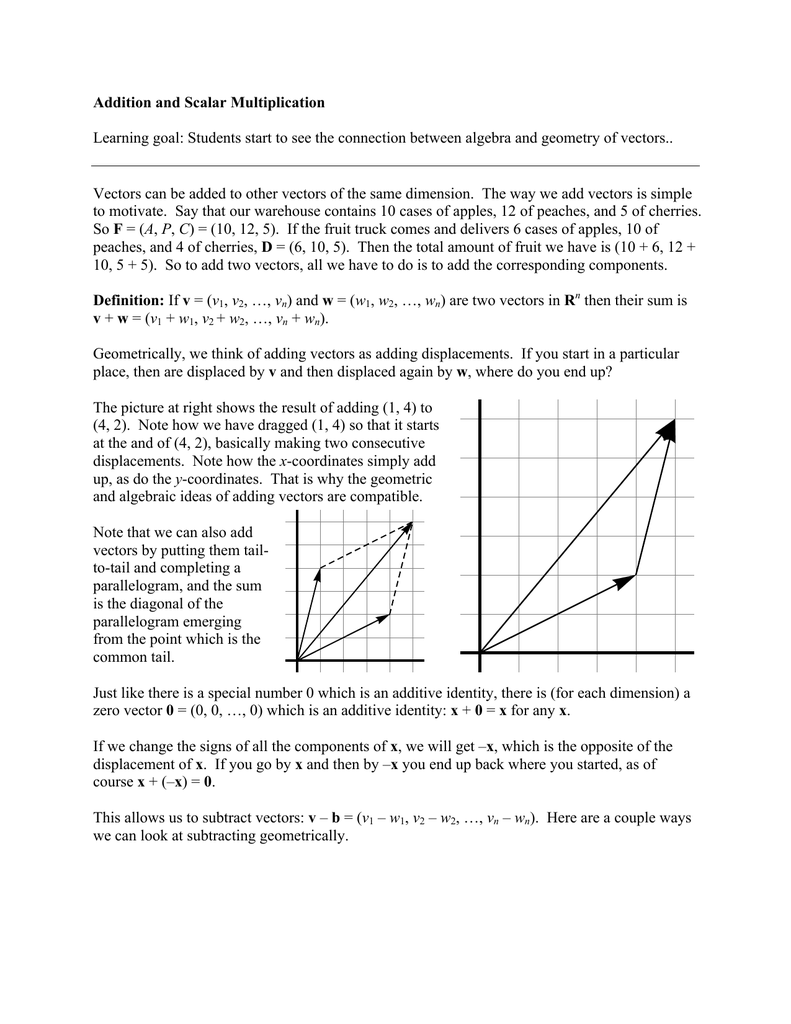 Notes Vector Arithmetic 791x1024 Notes Vector Arithmetic