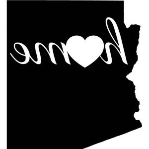 300x300 Arizona States Of America Territory On White Background Separate