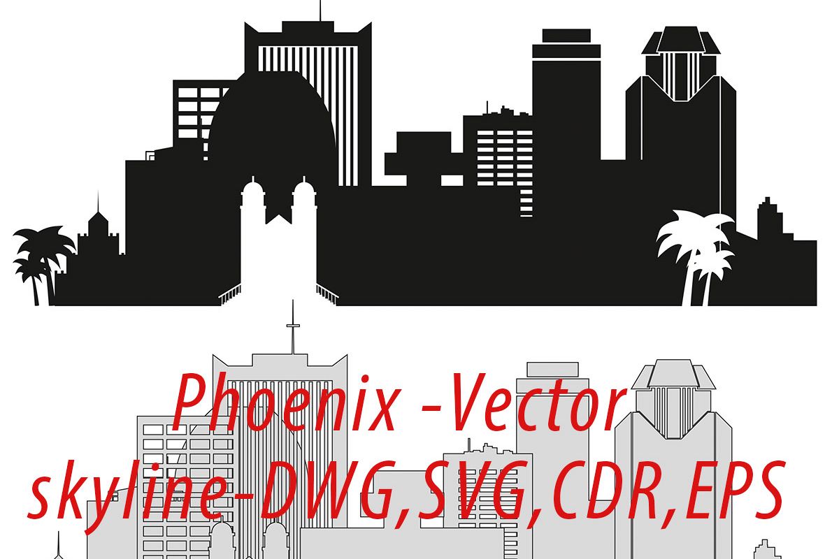 1200x800 Phoenix Vector, Arizona Skyline Usa City, Png, Dwg