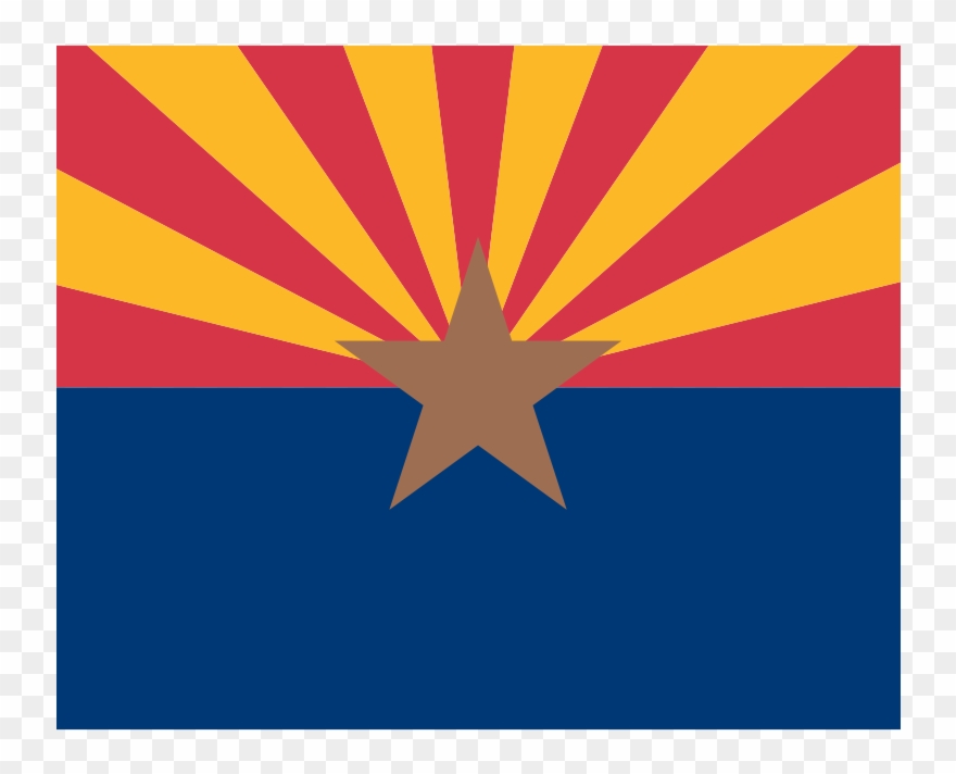 880x712 Arizona Flag Vector