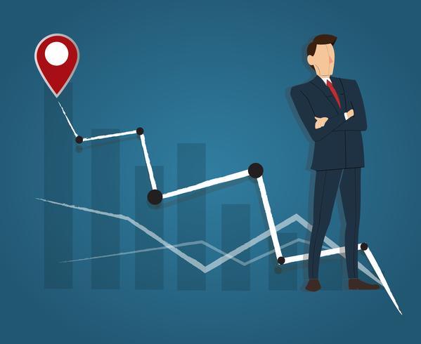 599x490 Successful Businessman Standing With Crossed Arms And High Graph