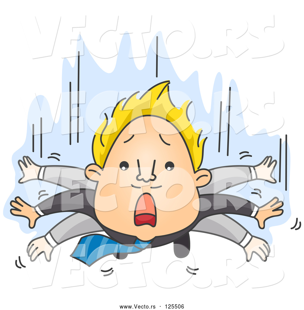 1024x1044 Vector Of Business Man Flapping His Arms While He Falls