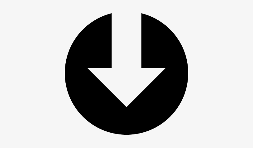 820x480 Download Down Arrow Symbol In A Circle Vector