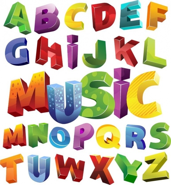 555x600 Colorful Alphabet Vector Graphic Free Vector In Encapsulated