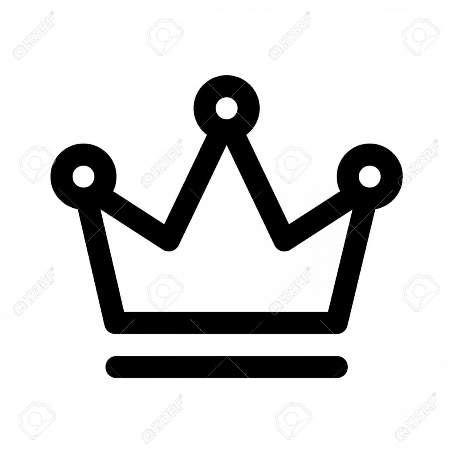 1872x1872 Photostock Vector Crown Of The King Line Art Icon For Apps