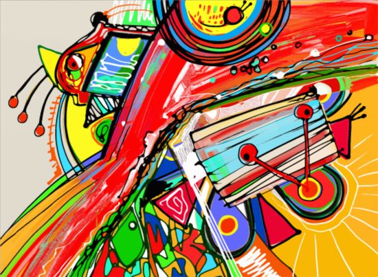 550x403 Abstraction Graffiti Art Background Vector Free Download
