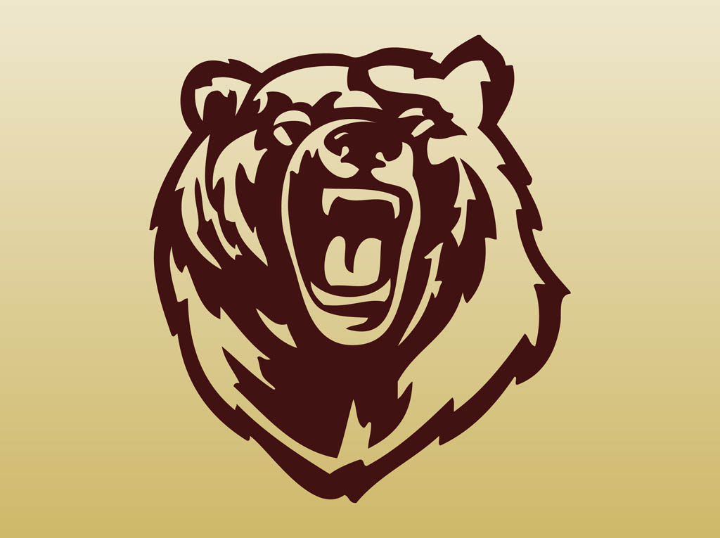 1024x765 Roaring Bear Vector Art Graphics