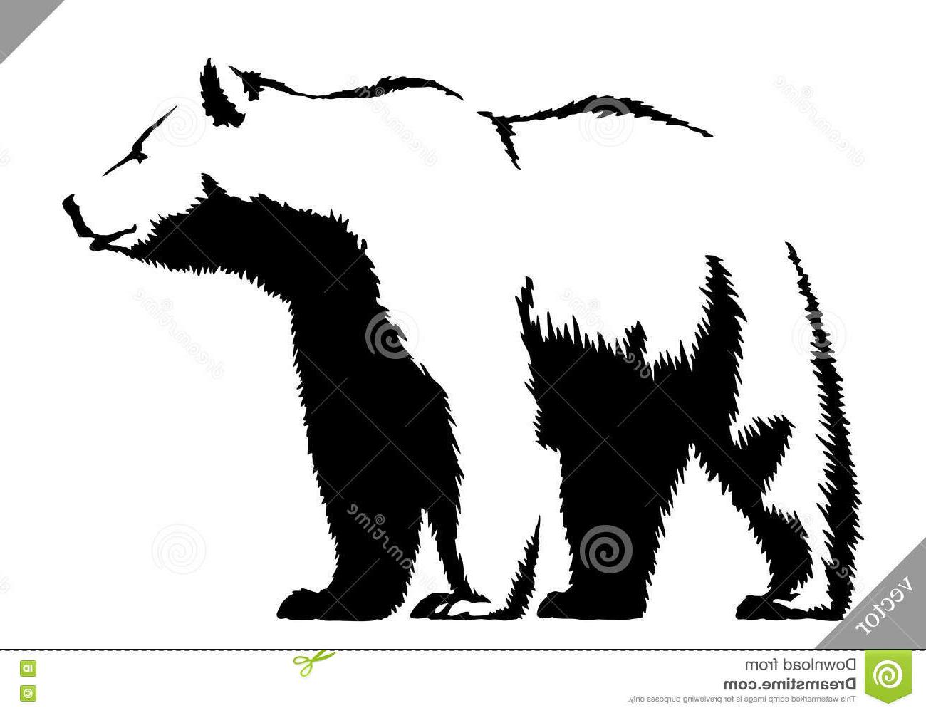 1300x1001 Top Black And White Bear Vector Pictures Free Vector Art, Images