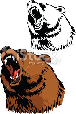 254x380 Bear Roar Painting Ideas Grizzly Bear Drawing, Bear Drawing