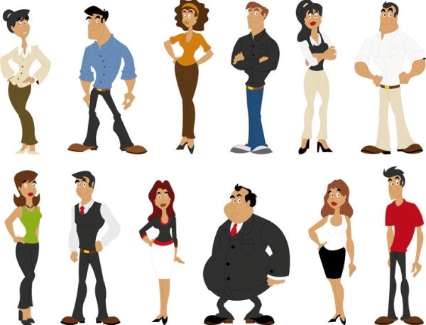 600x457 Cute Cartoon Characters Vector Free Vector In Encapsulated