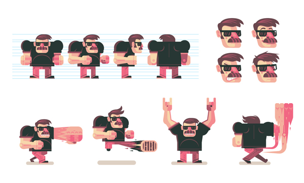 600x362 How To Design And Vector A Set Of Character Poses For A Video Game