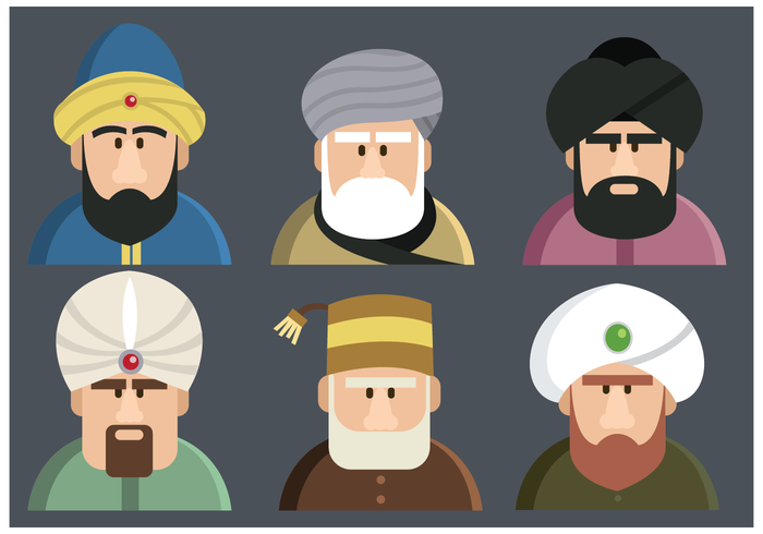 700x490 Sultan Characters Vector