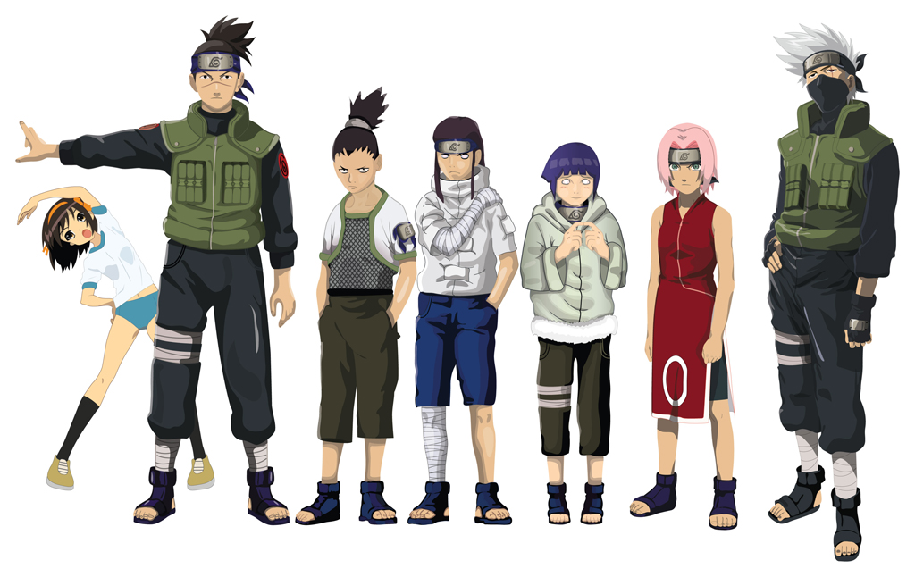 1024x646 Anime Characters Vector Collection