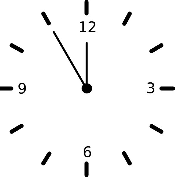 588x595 Clock Clip Art Free Vector In Open Office Drawing