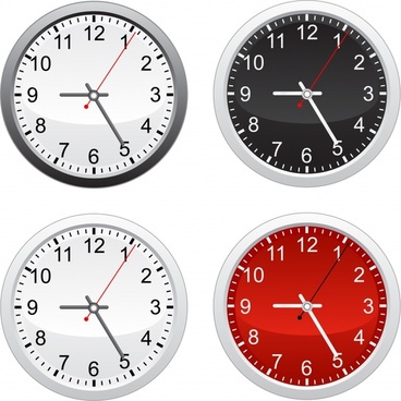 368x368 Clock Free Vector Download