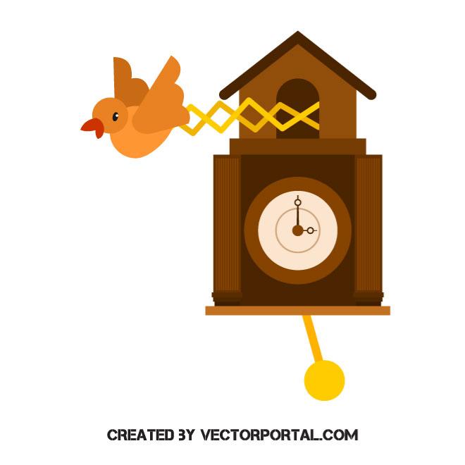 Cuckoo Clock Vector Clip Art 660x660 Cuckoo Clock Vector Clip Art
