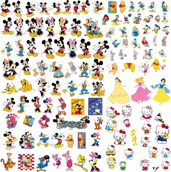596x600 Disney Cartoon Clip Art Collection Free Vector In Encapsulated