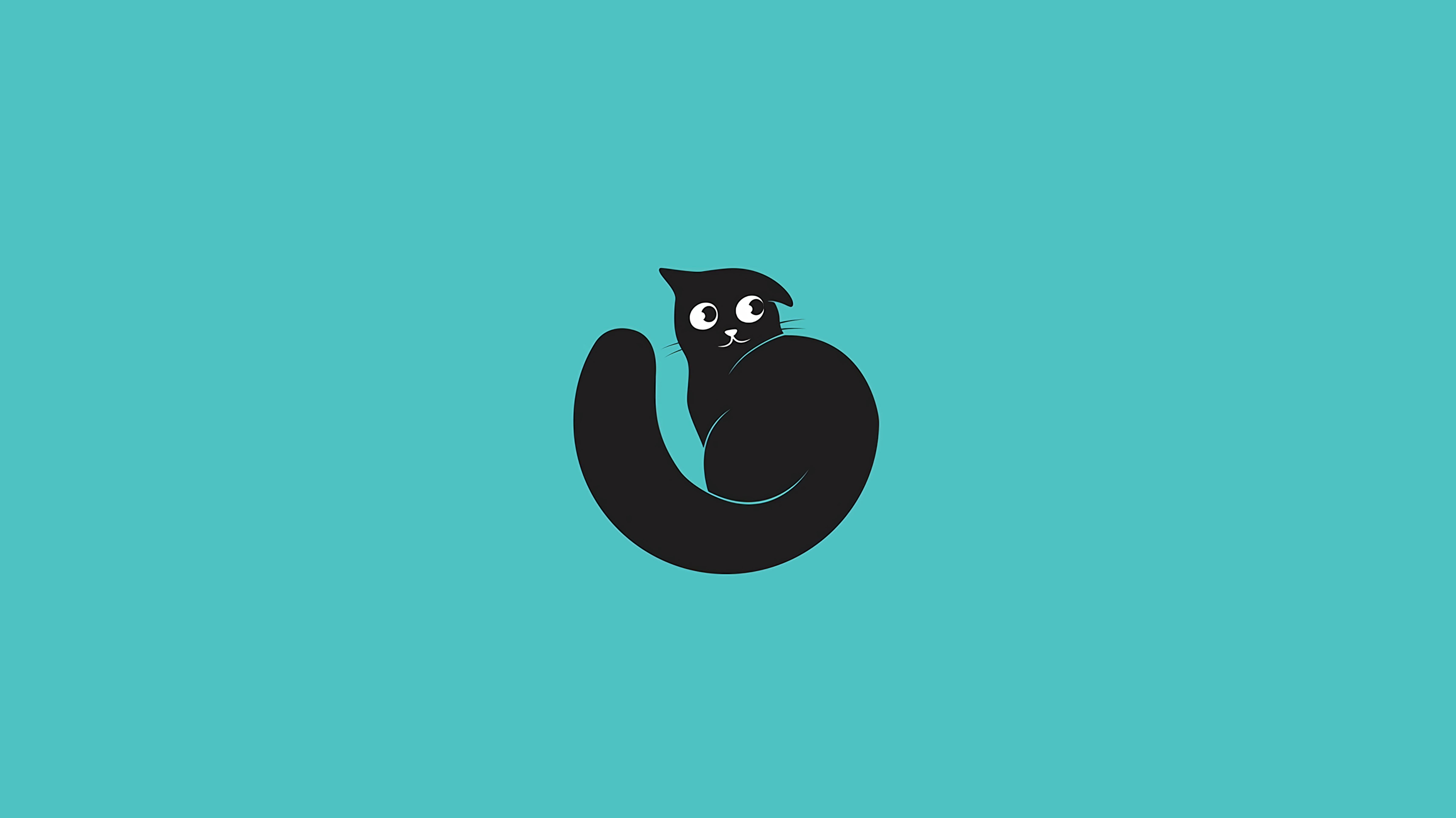 6833x3840 Wallpaper Cat, Art, Vector, Minimalism Hd Widescreen High