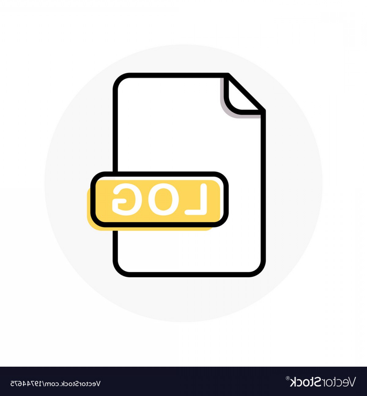 1200x1296 Log Format Extension Color Line Icon Vector Hoodamathrun