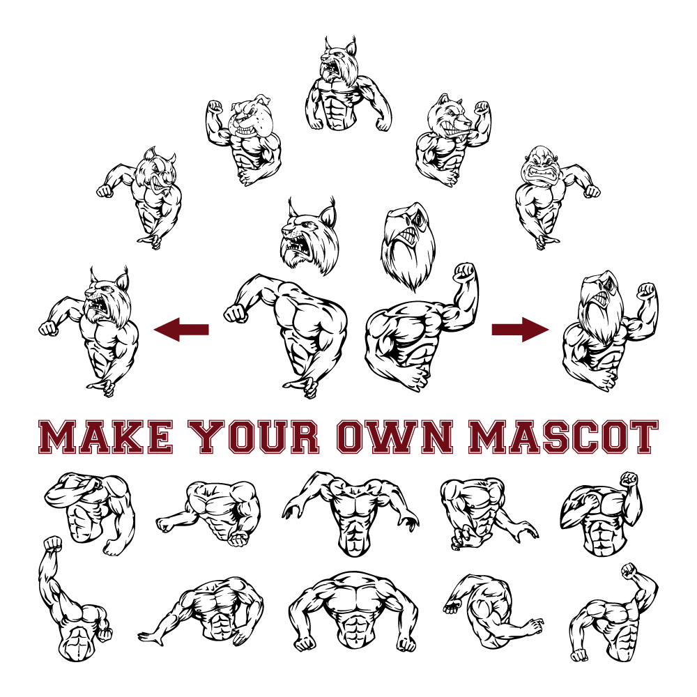 1000x1000 Sports Mascots Clipart Vector Clip Art Images Vinyl Cutter