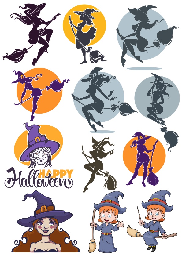 Witch Vector Art Free Vector Download In Cdr 595x842 Witch Vector Art Free Vector Download In Cdr