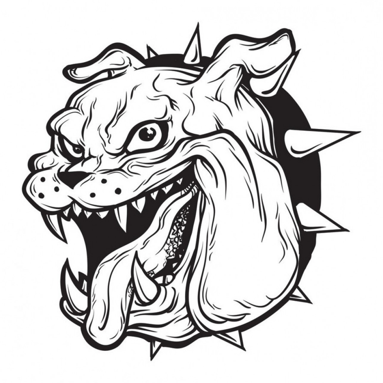 1286x1286 Graffiti Bull Dog Character Bulldog Vector Art Free Download Clip