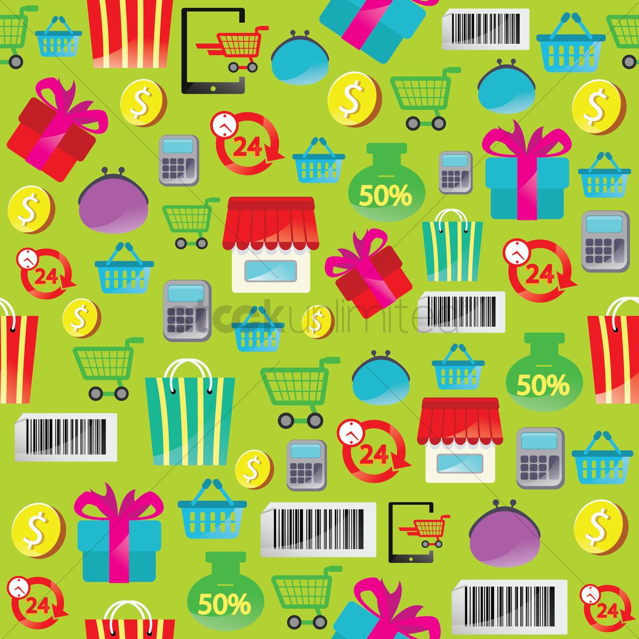 Free Online Shopping Theme Background Vector Image 1300x1300 Free Online Shopping Theme Background Vector Image