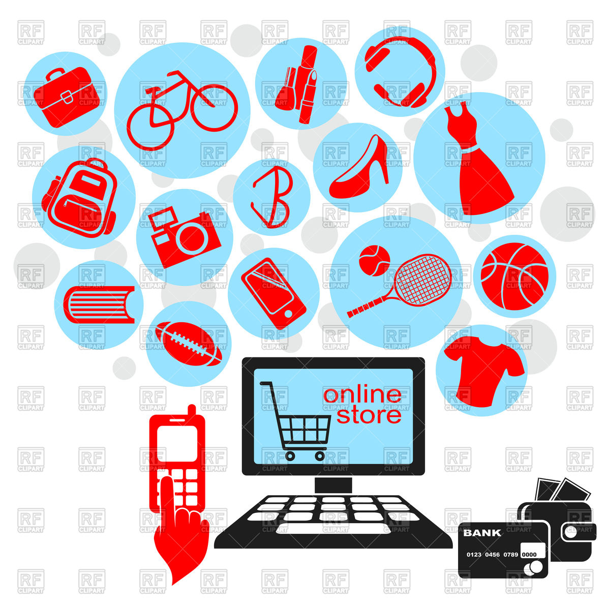 Online Store Icons Vector Image Of Icons And Emblems Silanti 1200x1200 Online Store Icons Vector Image Of Icons And Emblems Silanti