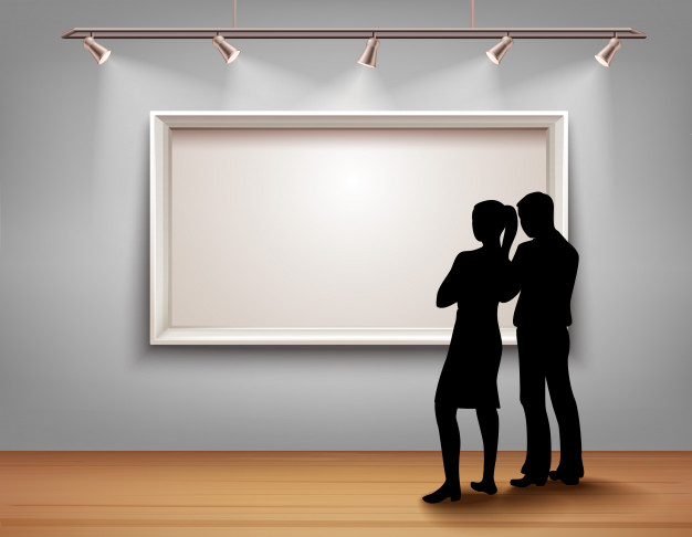 Standing People Silhouettes In Front Of Picture Frame In Art 626x486 Standing People Silhouettes In Front Of Picture Frame In Art
