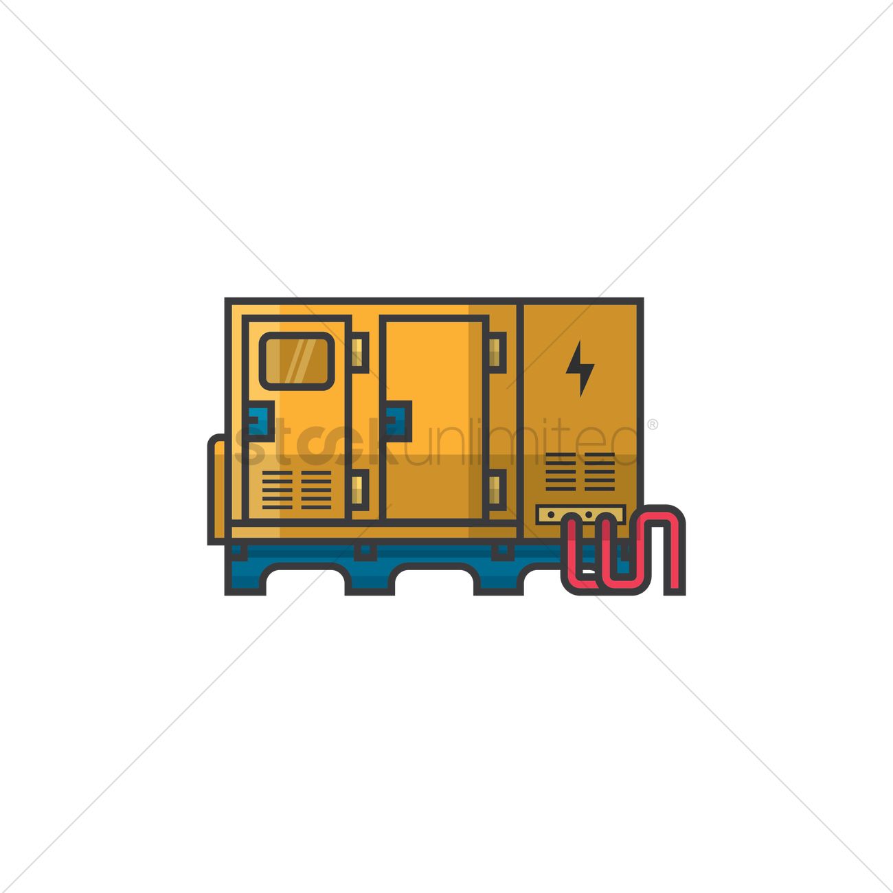 1300x1300 Free Power Generator Vector Image